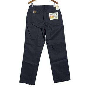 NWT Vintage Ben Davis Classic Fit Pants Mens Size 34x32 Black Workwear Utility